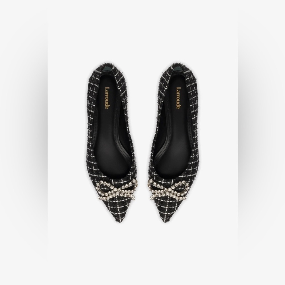 Lee Flat In Black Tweed
Larroudé - Picture 3 of 10